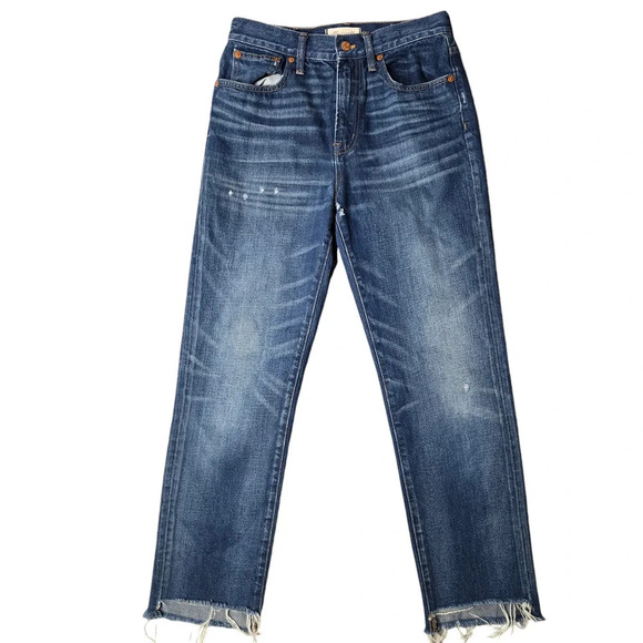 Madewell Perfect Vintage Distressed Jean Size 27 - Picture 1 of 7